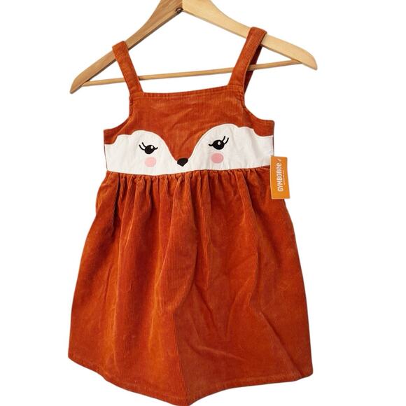 NWT Gymboree Friendly Fox Corduroy Jumper Dress Girls 5T